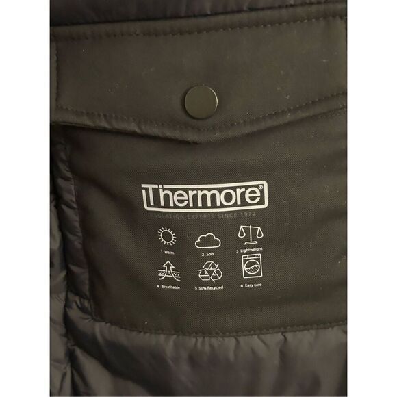 NWOT Zara water repellent Thermore utility puffer jacket black size S - Picture 7 of 11